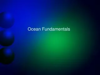 Ocean Fundamentals