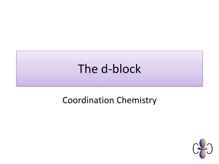 the d block