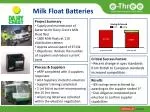 Milk Float Batteries - slide 1