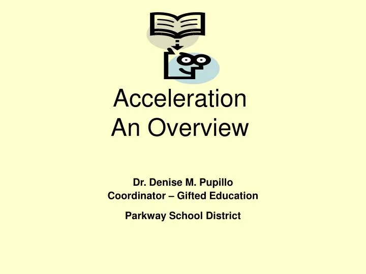acceleration an overview