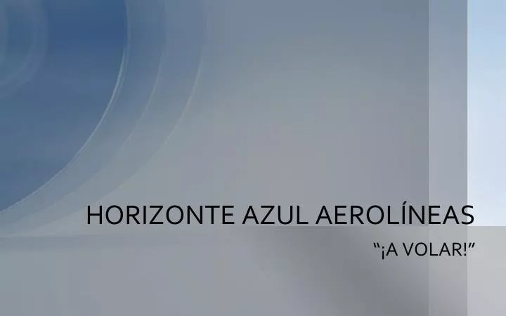 horizonte azul aerol neas