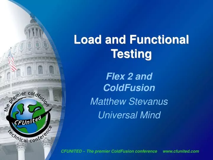 load and functional testing