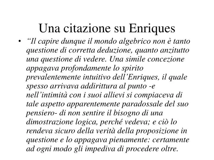 una citazione su enriques