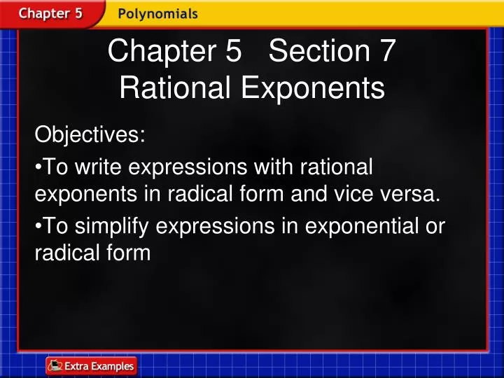chapter 5 section 7 rational exponents