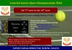 Limerick Senior Open Championships 2014