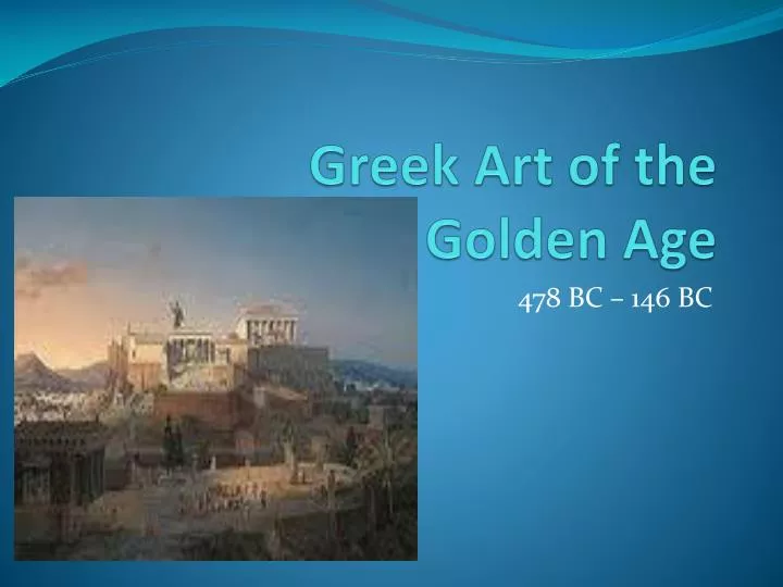 greek art of the golden age