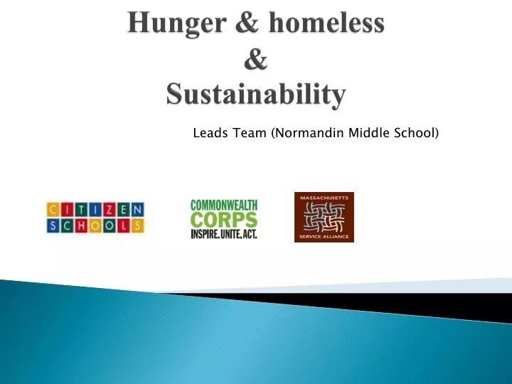 hunger homeless sustainability