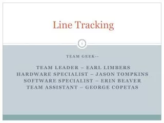 Line Tracking