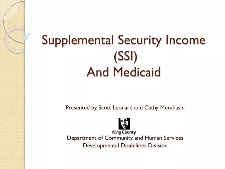 supplemental security income ssi and medicaid