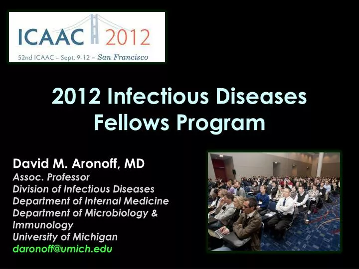 2012 infectious diseases fellows program
