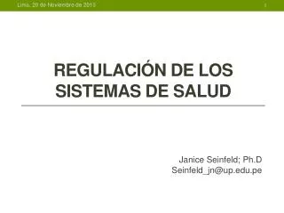 regulaci n de los sistemas de salud