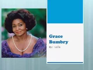 Grace Bumbry