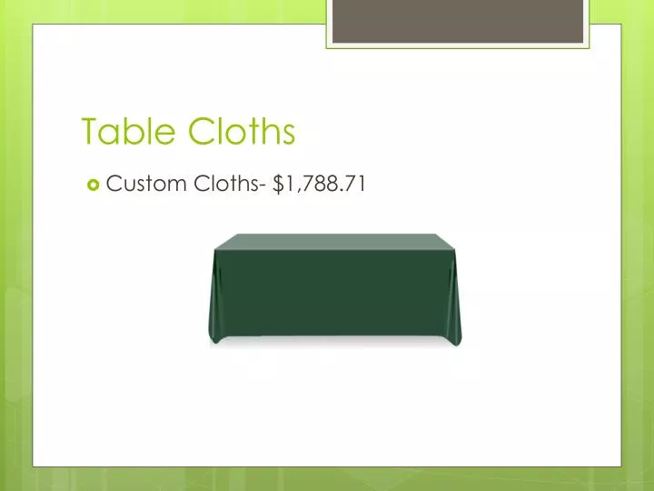 table cloths