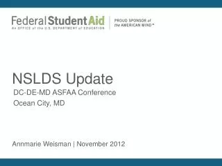 NSLDS Update