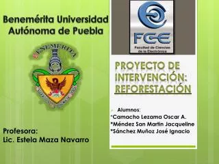 proyecto de intervenci n reforestaci n
