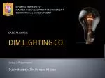 DIM LIGHTING CO. - slide 1