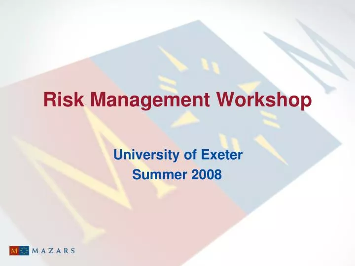 risk management workshop