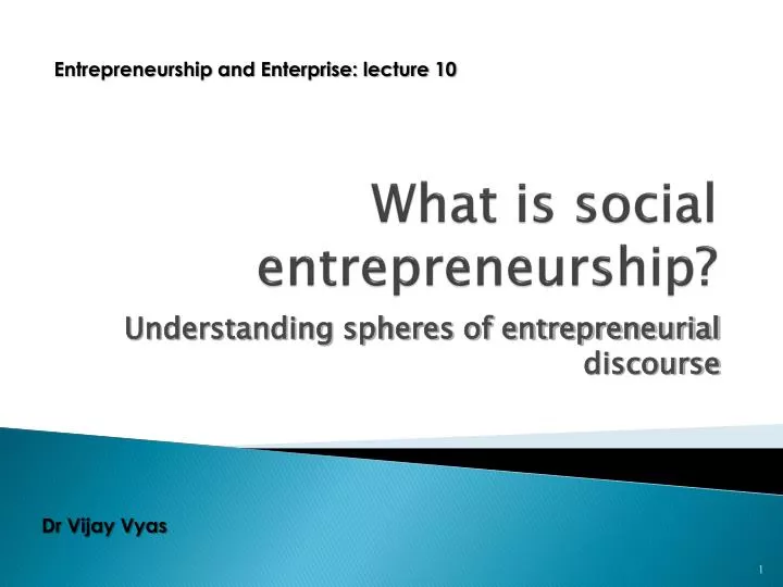 what is social entrepreneurship