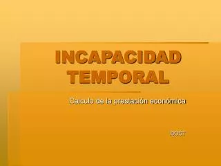 incapacidad temporal