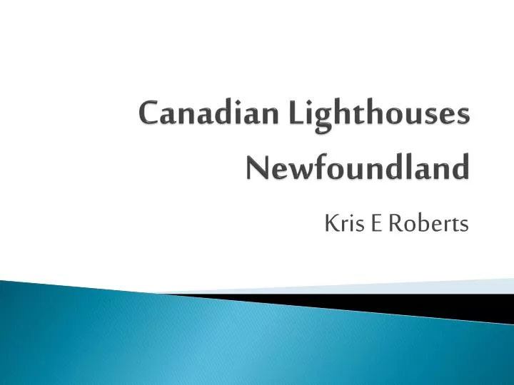 canadian lighthouses newfoundland