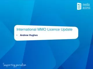 International MMO Licence Update