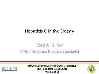 Hepatitis C in the Elderly