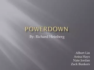 Powerdown