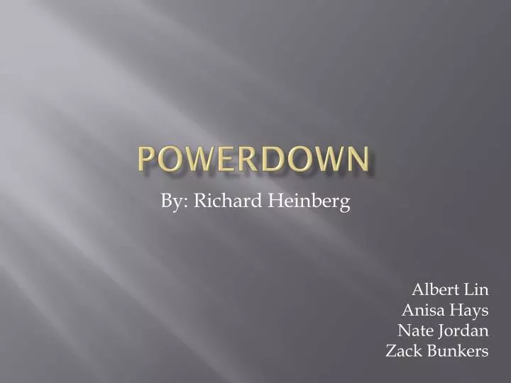 powerdown