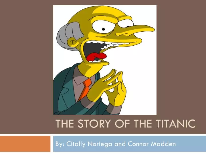 the story of the titanic
