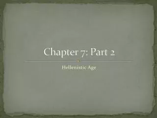 Chapter 7: Part 2