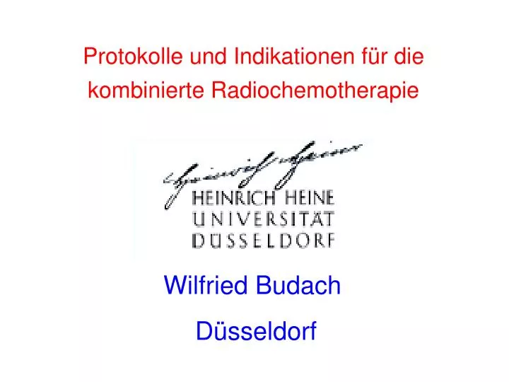 protokolle und indikationen f r die kombinierte radiochemotherapie