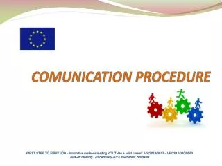 COMUNICATION PROCEDURE