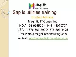 sap is utilities training