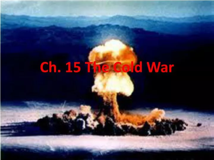 ch 15 the cold war