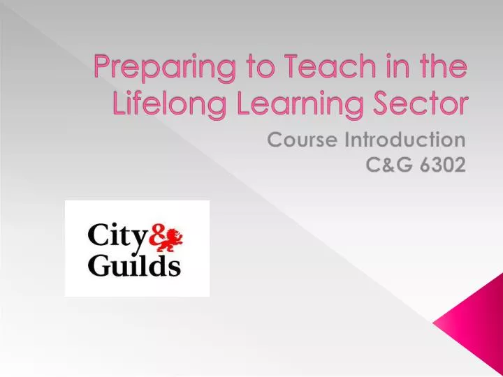 preparing to teach in the lifelong learning sector