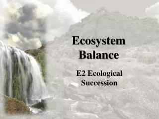 Ecosystem Balance