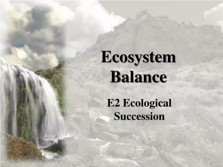 ecosystem balance