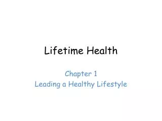 Lifetime Health