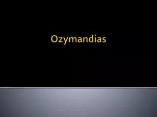 Ozymandias