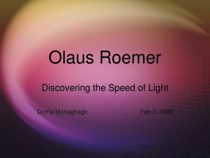 olaus roemer