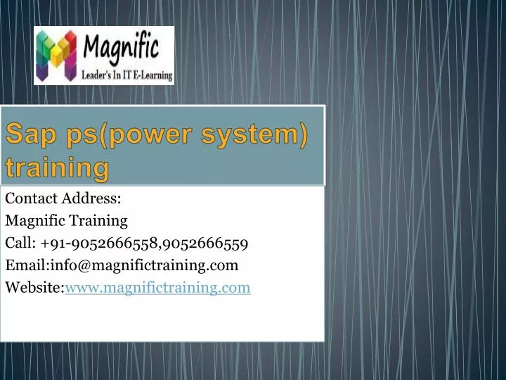sap ps power system training