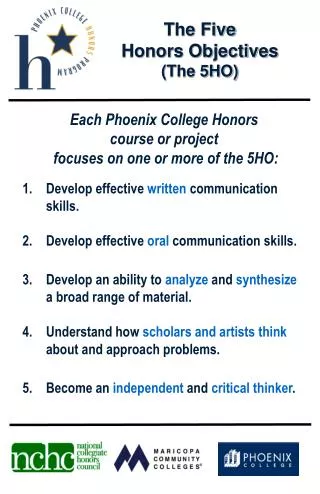 The Five Honors Objectives (The 5HO)