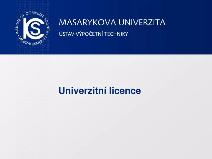 univerzitn licence
