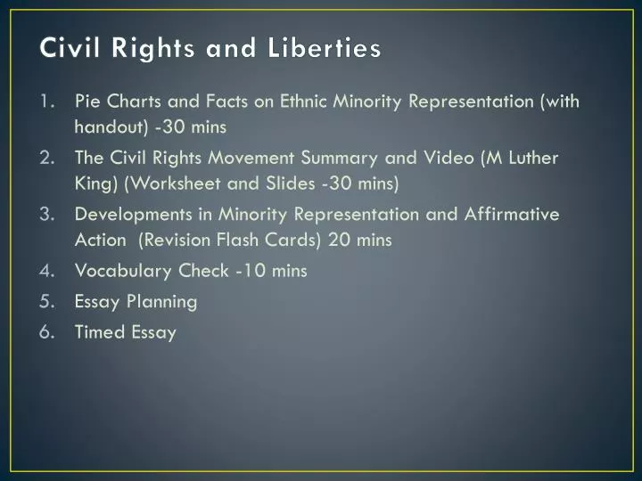 civil rights and liberties