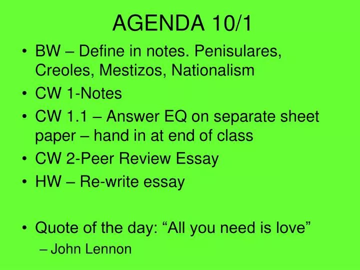 agenda 10 1