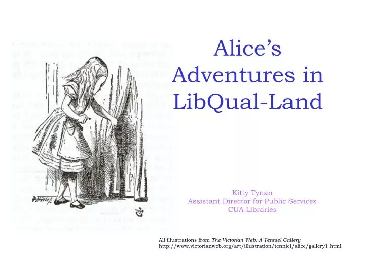 alice s adventures in libqual land