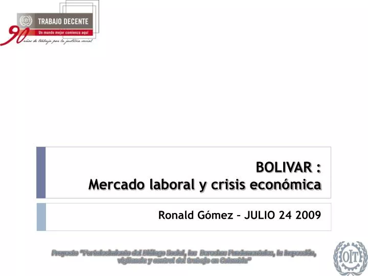 bolivar mercado laboral y crisis econ mica