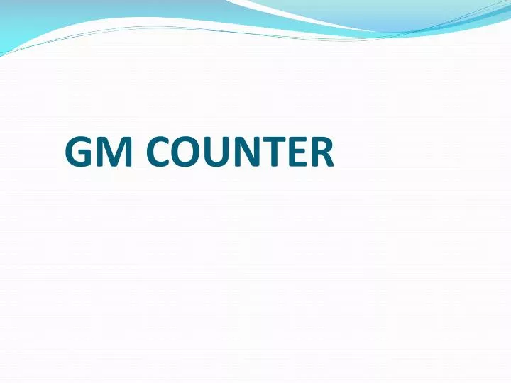 gm counter