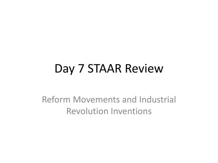 day 7 staar review