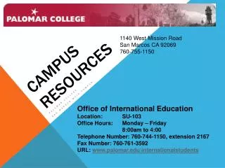 Campus Resources